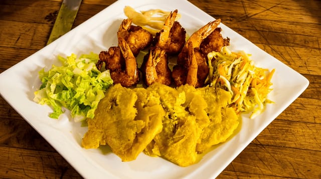 Fried Butterfly Shrimp.