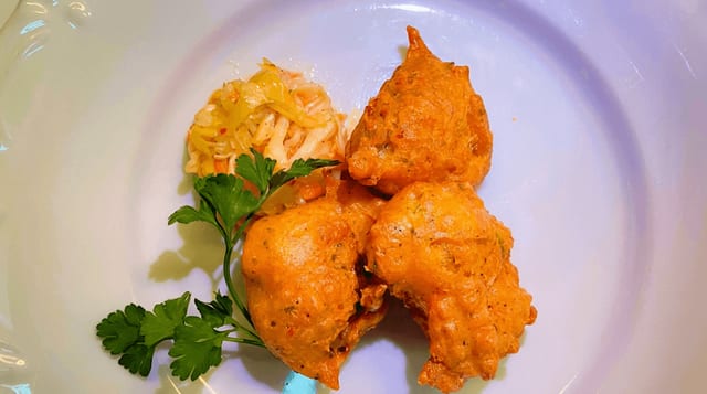 Conch & Shrimp Fritters.