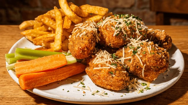 Garlic Parmesan Chicken Wings.
