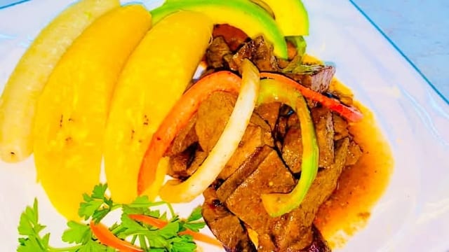 R&B Foie and Plantains.
